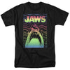 Jaws - Neon Line Art Poster Adult Regular Fit Short Sleeve