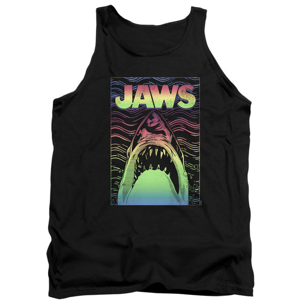 Jaws - Neon Line Art Poster Adult Tank Top