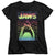 Jaws - Neon Line Art Poster Women's Short Sleeve