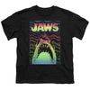 Jaws - Neon Line Art Poster Youth Short Sleeve