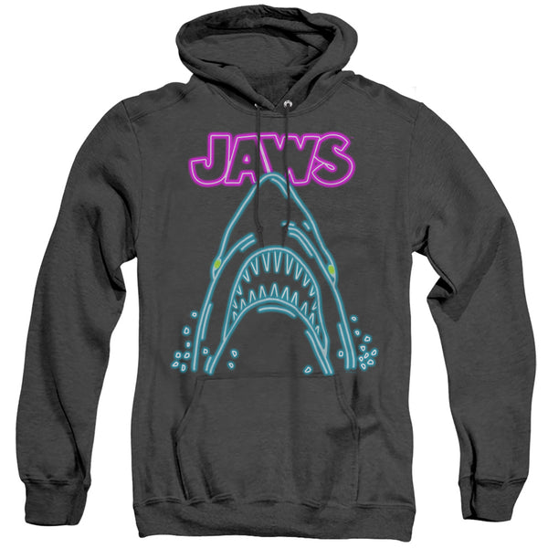 Jaws - Neon Jaws Adult Heather Hoodie