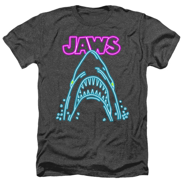 Jaws - Neon Jaws Adult Regular Fit Heather Short Sleeve