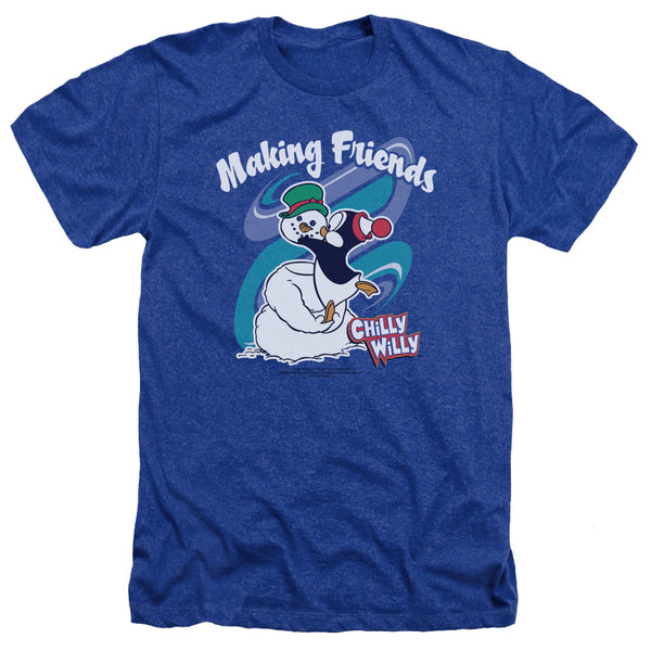 Chilly Willy - Making Friends Adult Regular Fit Heather Short Sleeve