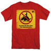 Jurassic World - Don'T Ride Sign Adult Regular Fit Short Sleeve