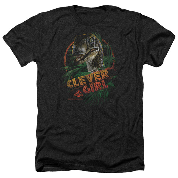 Jurassic Park - Clever Girl Adult Regular Fit Heather Short Sleeve