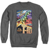Jurassic Park - Rex In The City Adult Crewneck Sweatshirt