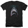 Jaws - Terror In The Deep Adult Regular Fit Heather Short Sleeve