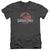 Jurassic Park - Faded Logo Adult Slim Fit V Neck Cotton
