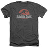 Jurassic Park - Faded Logo Adult Regular Fit Heather Short Sleeve