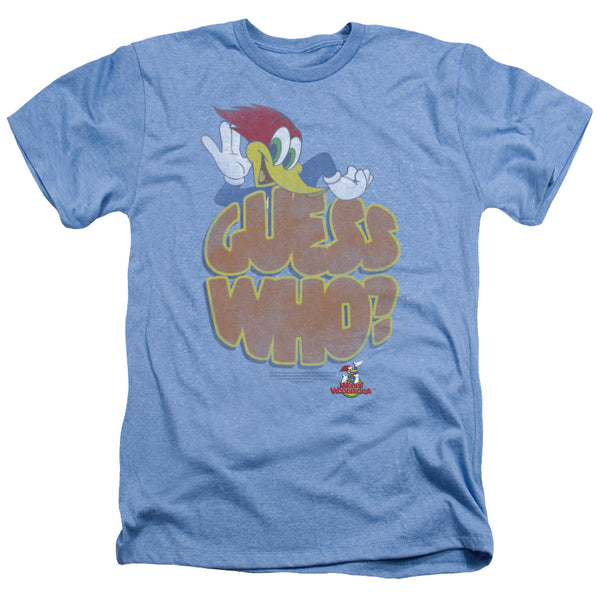 Woody Woodpecker - Guess Who Adult Regular Fit Heather Short Sleeve