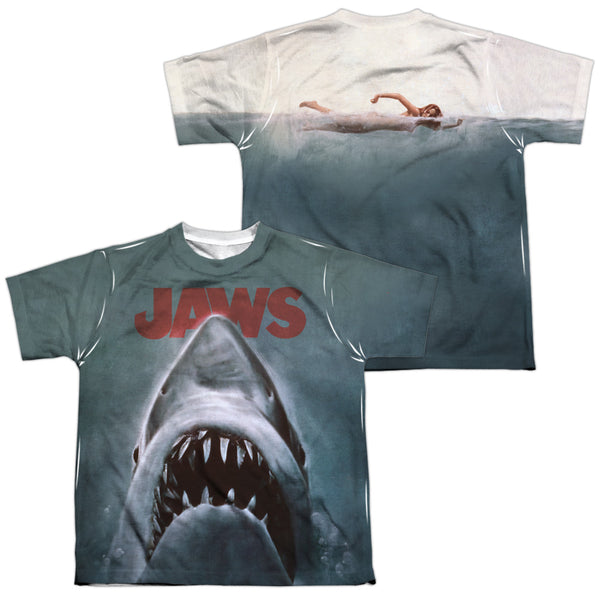 Jaws - Poster Youth Short Sleeve 100% Poly