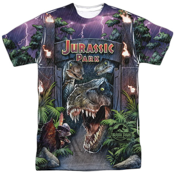 Jurassic Park - Welcome To The Park Adult Regular Fit Short Sleeve 100% Poly