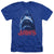 Jaws - From Below Adult Regular Fit Heather Short Sleeve