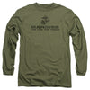 US Marine Corps - Distressed Logo Adult Long Sleeve
