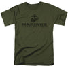 US Marine Corps - Distressed Logo Adult Regular Fit Short Sleeve