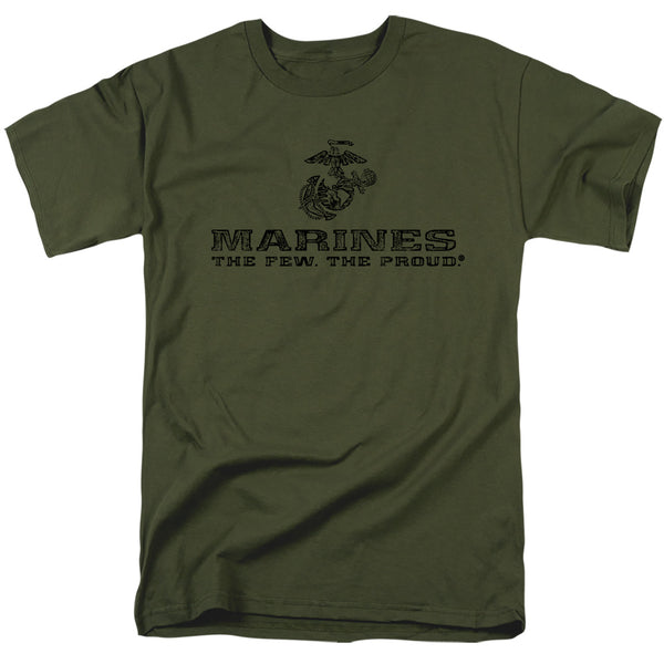 US Marine Corps - Distressed Logo Adult Regular Fit Short Sleeve