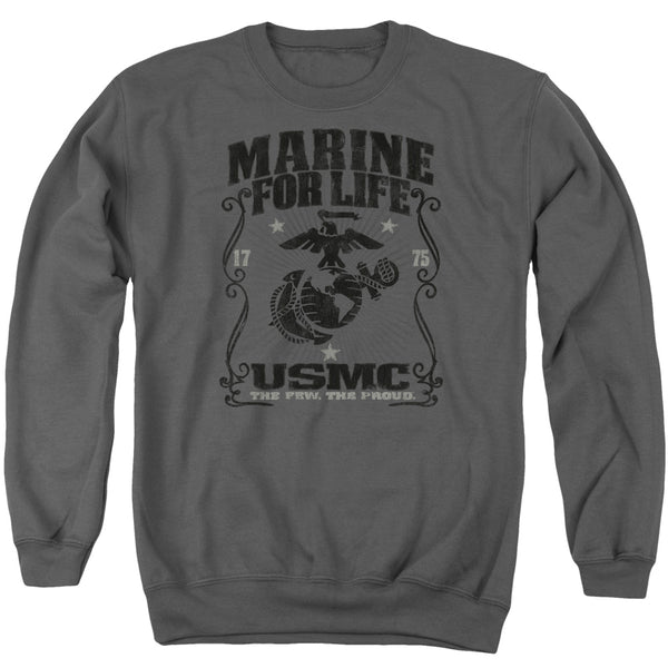 US Marine Corps - For Life Adult Crewneck Sweatshirt