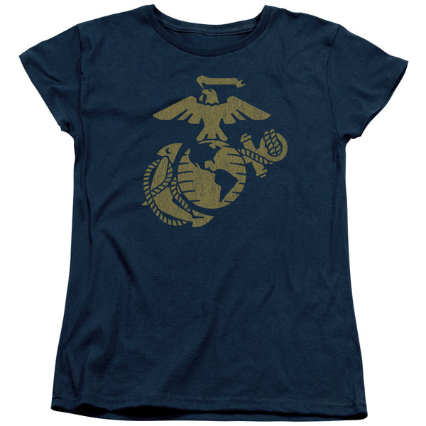 US Marine Corps - Gold Emblem Women's Short Sleeve