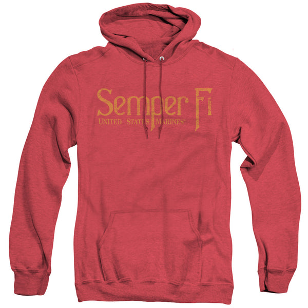 US Marine Corps - Semper Fi Adult Heather Hoodie