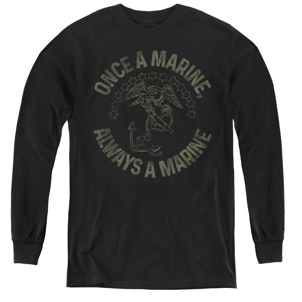 US Marine Corps - Always A Marine L - S Youth