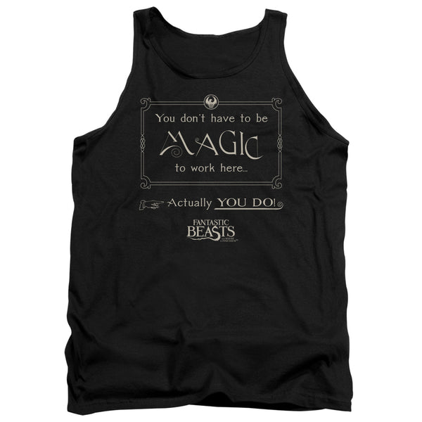 Fantastic Beasts - Magic To Work Here Adult Tank Top