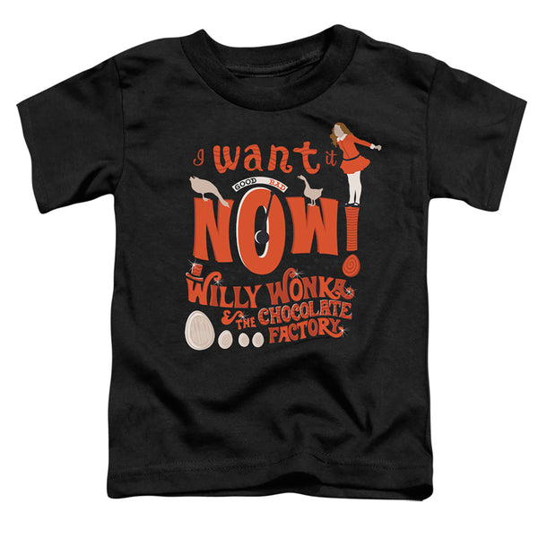 Willy Wonka And The Chocolate Factory - I Want It Now Toddler Short Sleeve