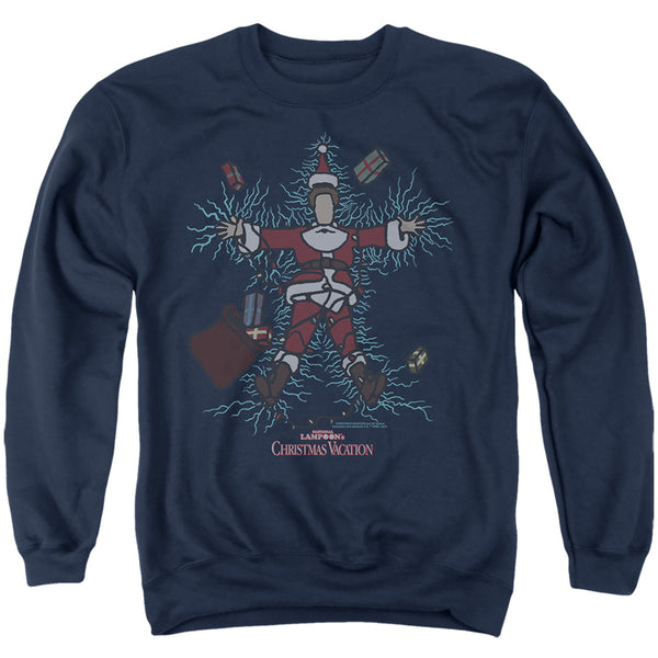 Christmas Vacation - Clark Griswold's X Mas Lights Adult Crewneck Sweatshirt