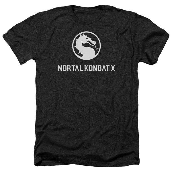 Mortal Kombat X - Dragon Logo Adult Regular Fit Heather Short Sleeve