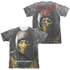 Mortal Kombat X - Finish Him (Front - Back Print) Adult Regular Fit Short Sleeve 65 - 35 Poly - Cotton