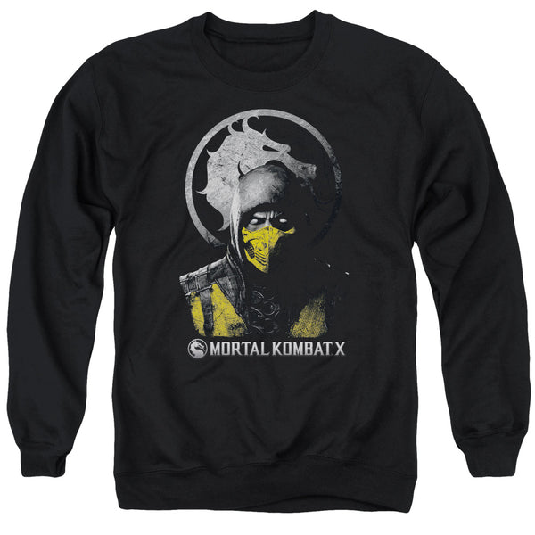 Mortal Kombat X - Scorpion Bust Adult Crewneck Sweatshirt