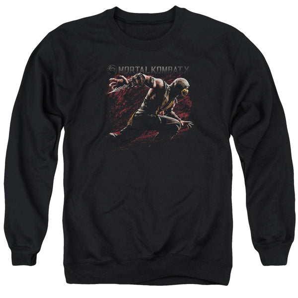 Mortal Kombat X - Scorpion Lunge Adult Crewneck Sweatshirt