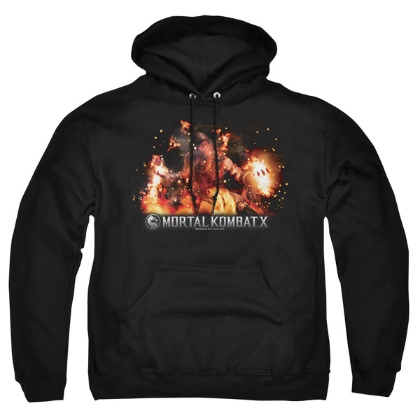 Mortal Kombat X - Scorpio Flames Adult Pullover Hoodie
