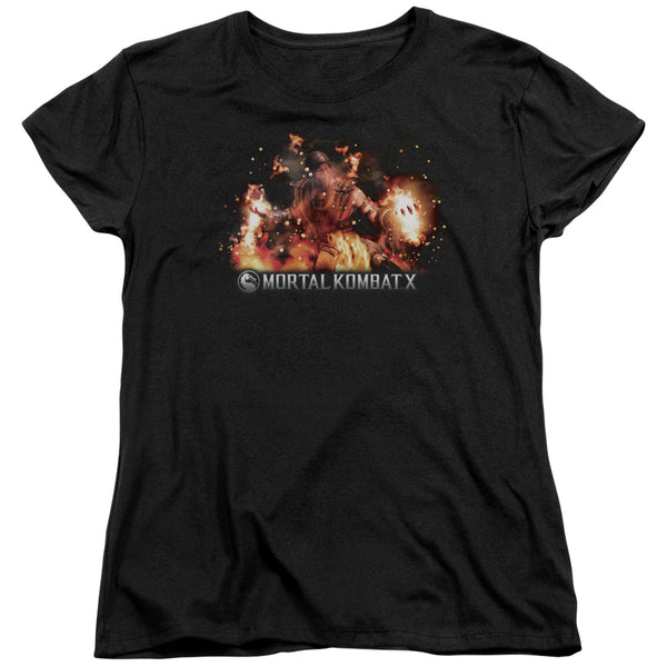 Mortal Kombat X - Scorpio Flames Women's Short Sleeve