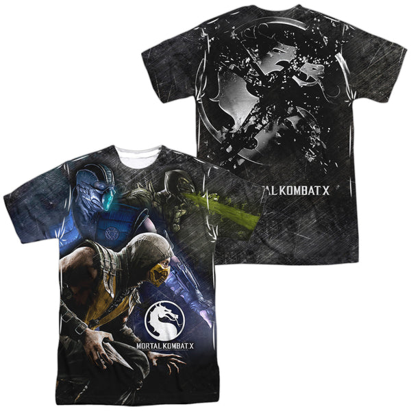 Mortal Kombat X - Three Of A Kind (Front - Back Print) Adult Regular Fit Short Sleeve 100% Poly