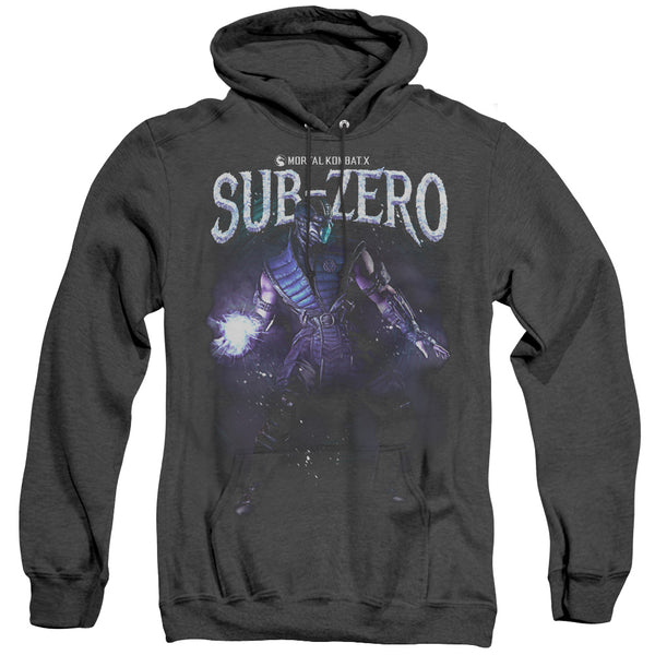 Mortal Kombat - Sub Zero Adult Heather Hoodie