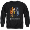 Mortal Kombat - Fire And ICe Adult Crewneck Sweatshirt