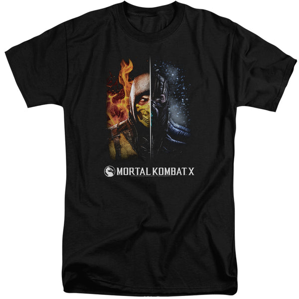 Mortal Kombat - Fire And ICe Adult Tall Fit Short Sleeve