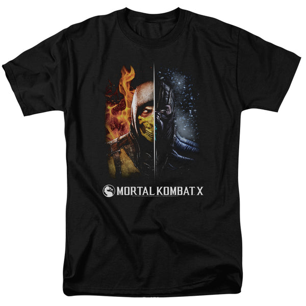 Mortal Kombat - Fire And ICe Adult Regular Fit Short Sleeve