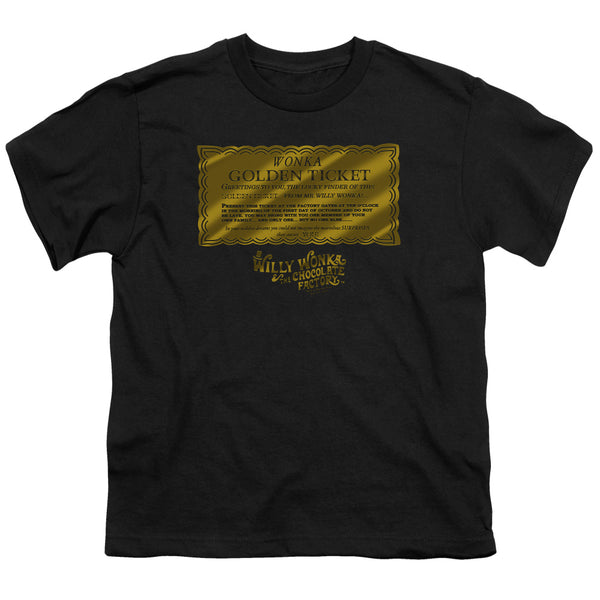 Willy Wonka And The Chocolate Factory - Golden Ticket Youth Short Sleeve