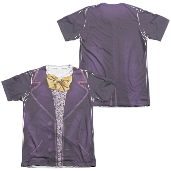 Willy Wonka And The Chocolate Factory - Wonka Costume (Front - Back Print) Adult Regular Fit Short Sleeve 65 - 35 Poly - Cotton