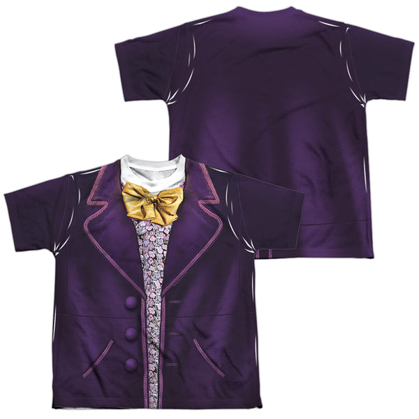 Willy Wonka And The Chocolate Factory - Wonka Costume (Front - Back Print) Youth Short Sleeve 100% Poly