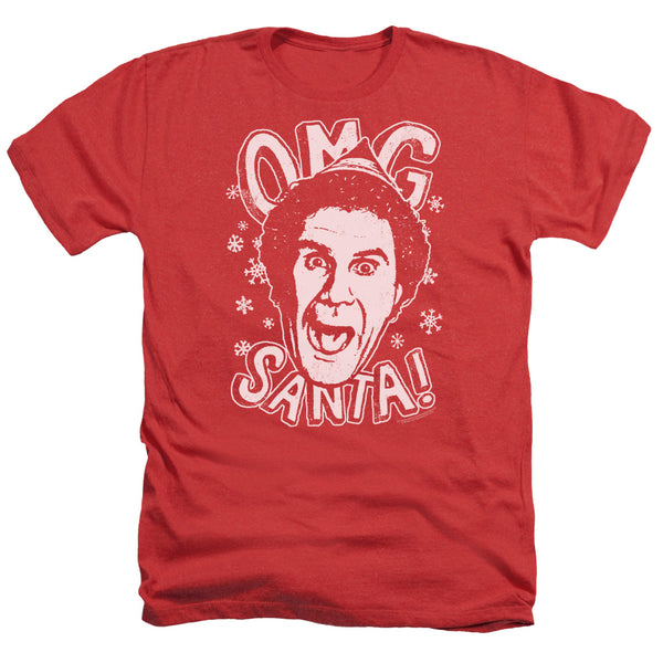 Elf - Omg Santa Adult Regular Fit Heather Short Sleeve