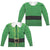 Elf - Buddy Costume (Front - Back Print) L - S Adult Poly Crew