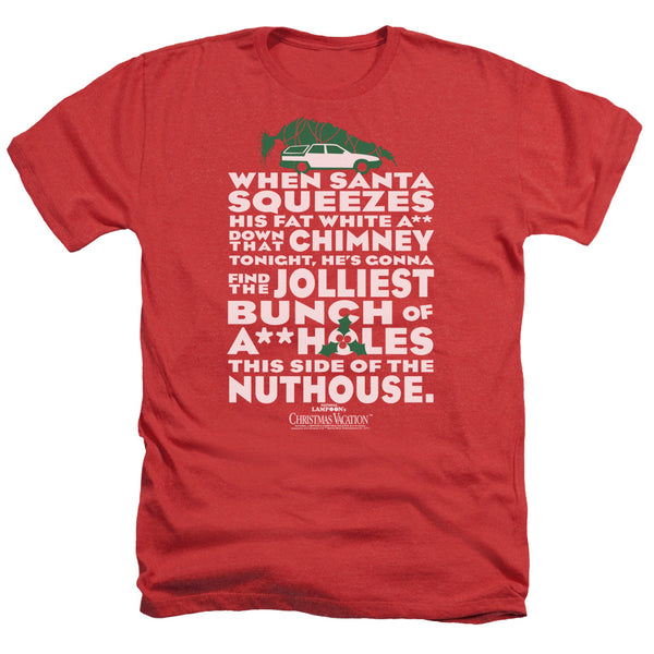 Christmas Vacation - Jolliest Bunch Adult Regular Fit Heather Short Sleeve