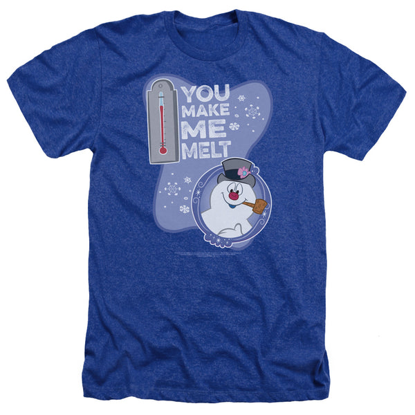 Frosty The Snowman - Melt Adult Regular Fit Heather Short Sleeve