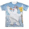 Frosty The Snowman - Frosty Wave Adult Regular Fit Short Sleeve 65 - 35 Poly - Cotton