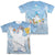 Frosty The Snowman - Frosty Wave (Front - Back Print) Adult Regular Fit Short Sleeve 65 - 35 Poly - Cotton