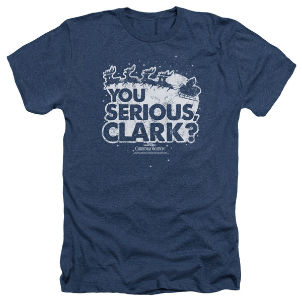 Christmas Vacation - You Serious Clark Adult Regular Fit Heather Short Sleeve