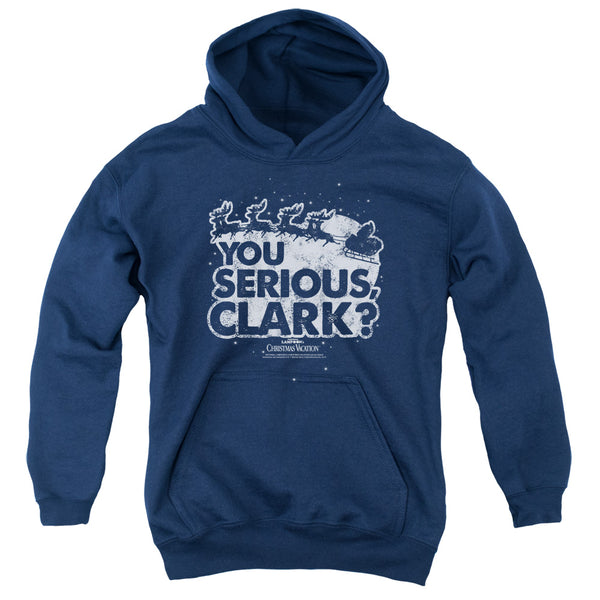 Christmas Vacation - You Serious Clark Youth Hooded Sweatshirt