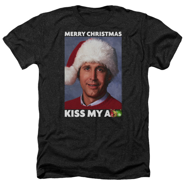 Christmas Vacation - Merry Kiss Adult Regular Fit Heather Short Sleeve
